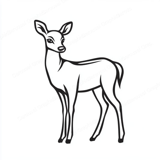 Deer Vector Graphic preview