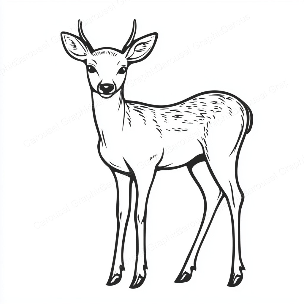 Deer Vector Graphic preview