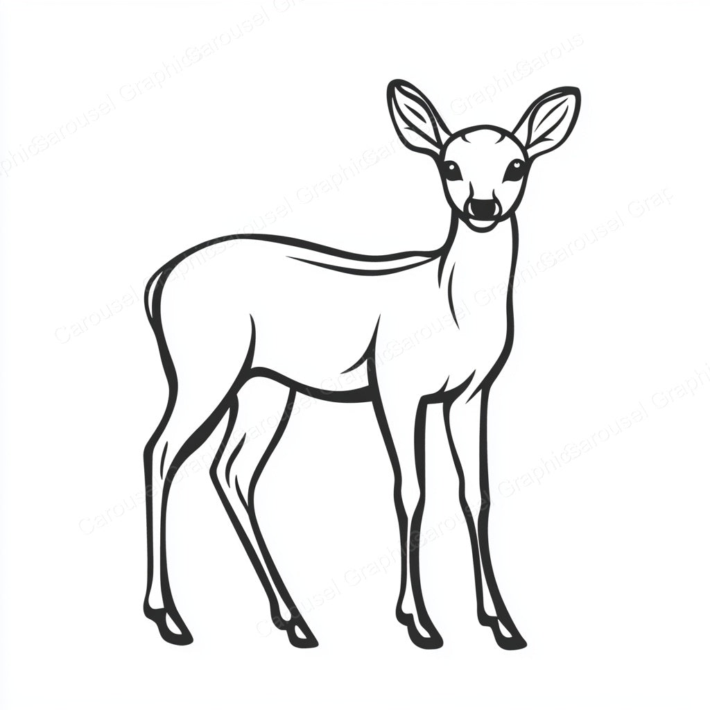 Deer Vector Graphic preview