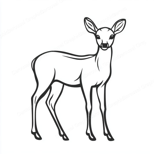 Deer Vector Graphic preview