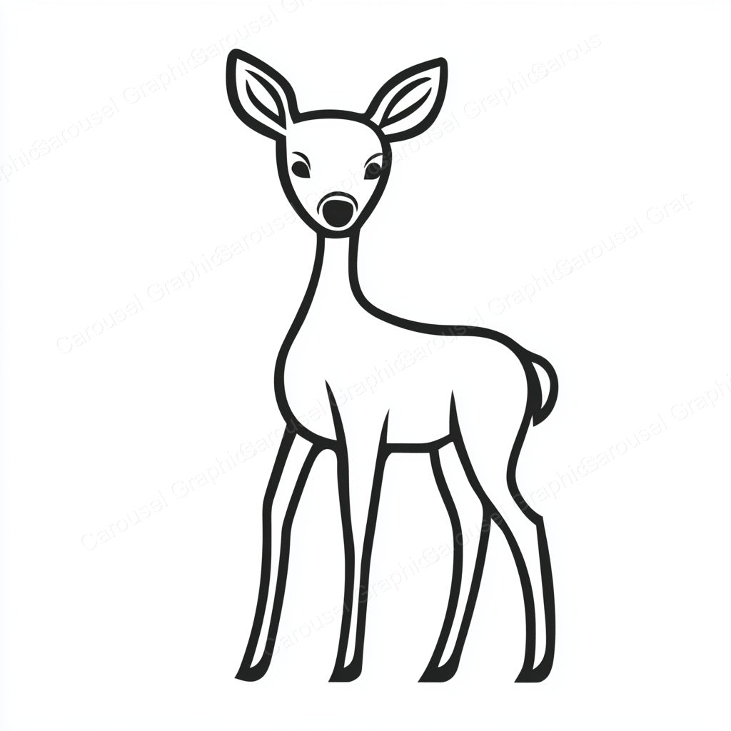 Deer Vector Graphic preview