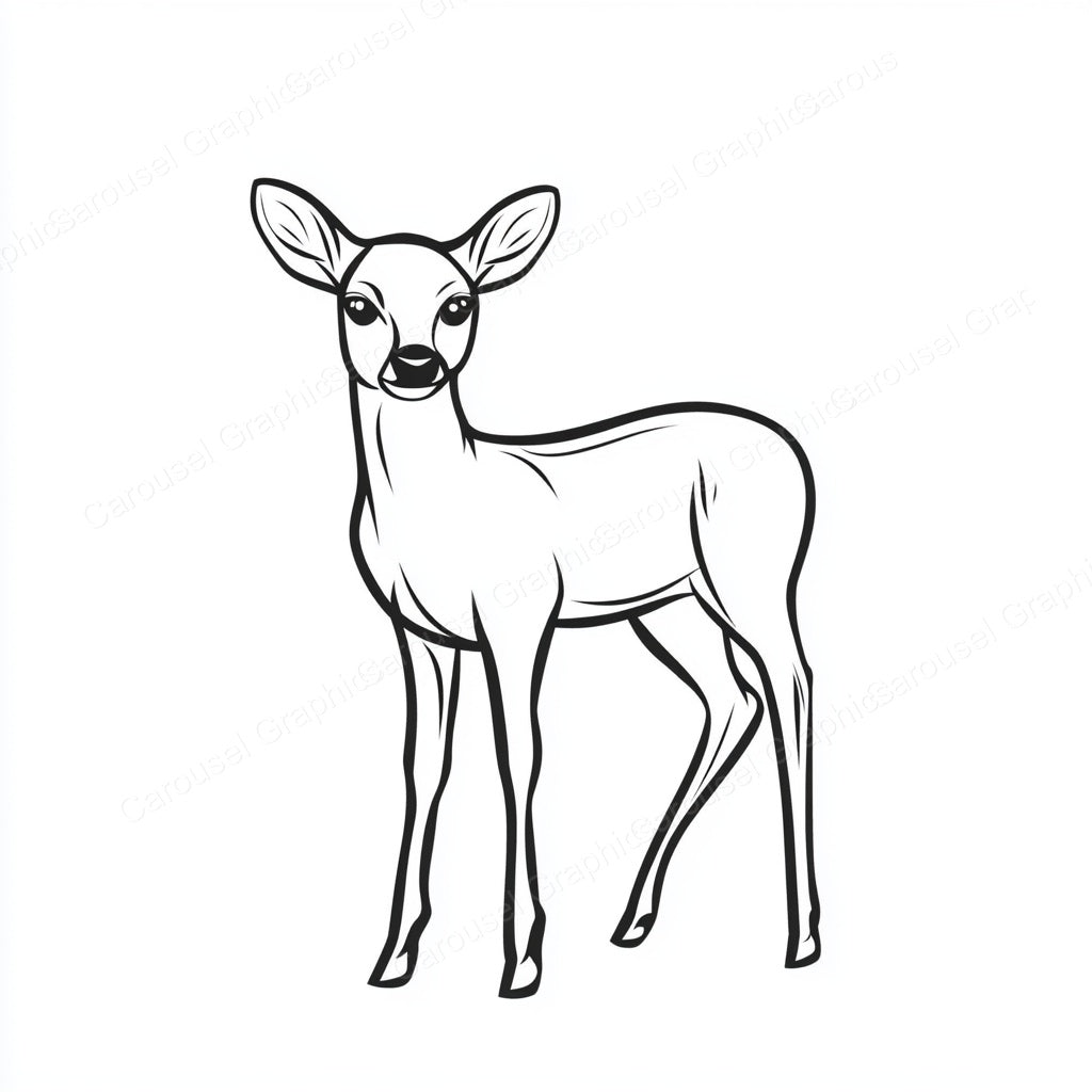 Deer Vector Graphic preview