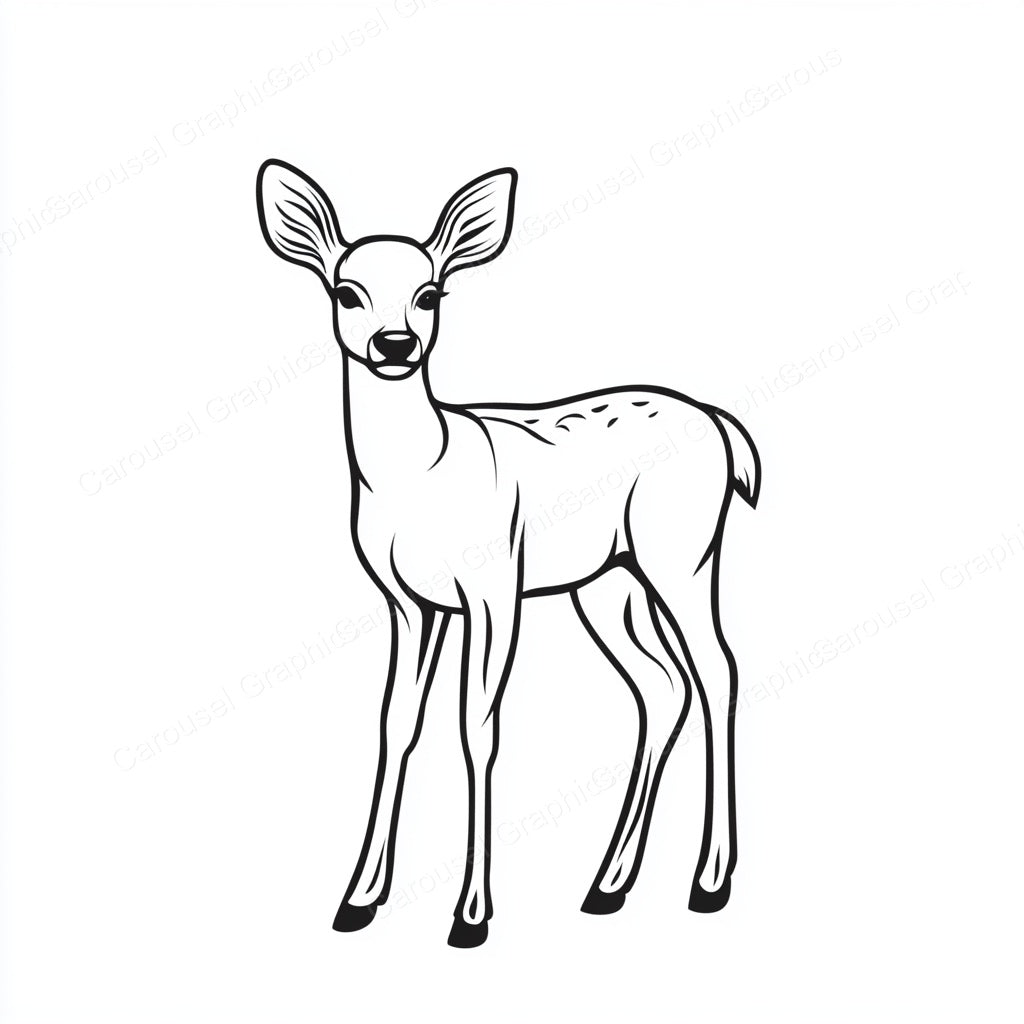 Deer Vector Graphic preview