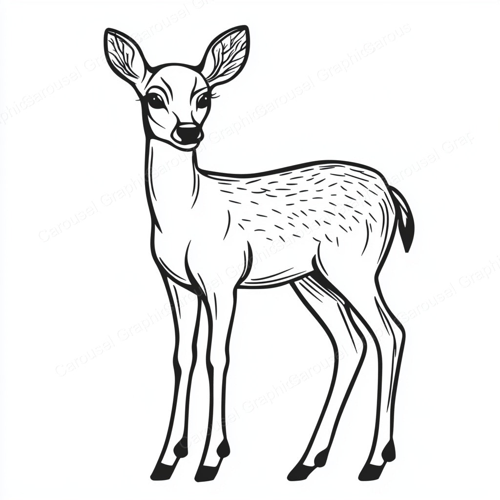 Deer Vector Graphic preview