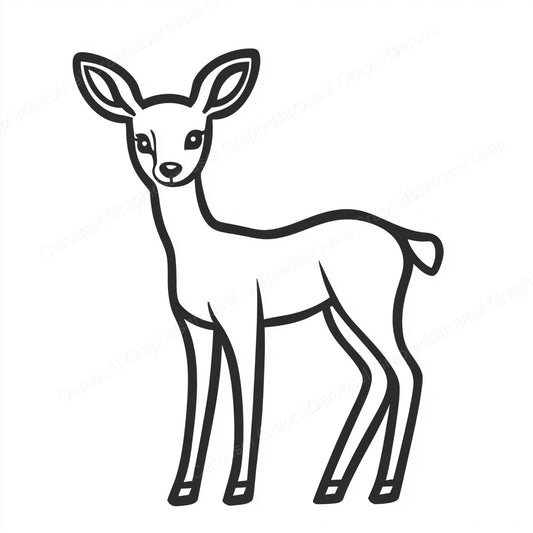Deer Vector Graphic preview