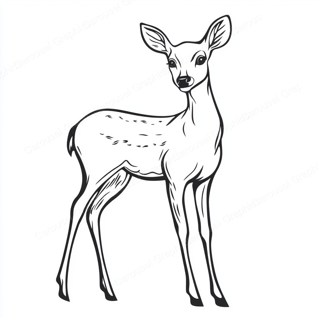 Deer Vector Graphic preview