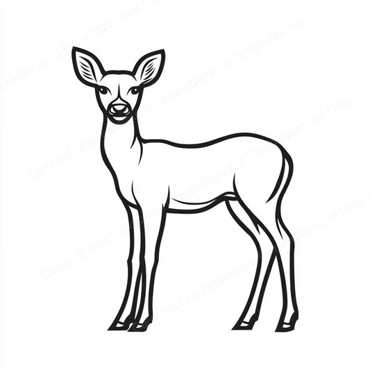 Deer Vector Graphic preview