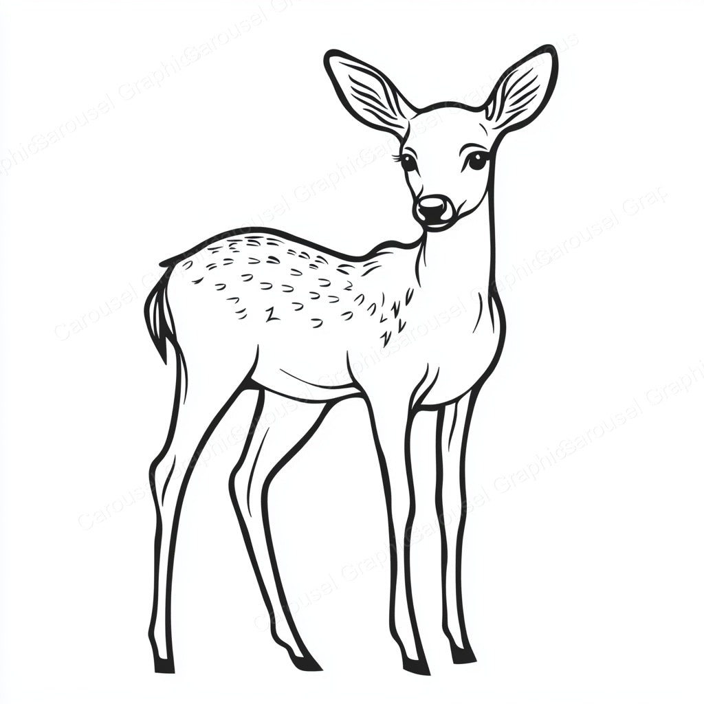 Deer Vector Graphic preview