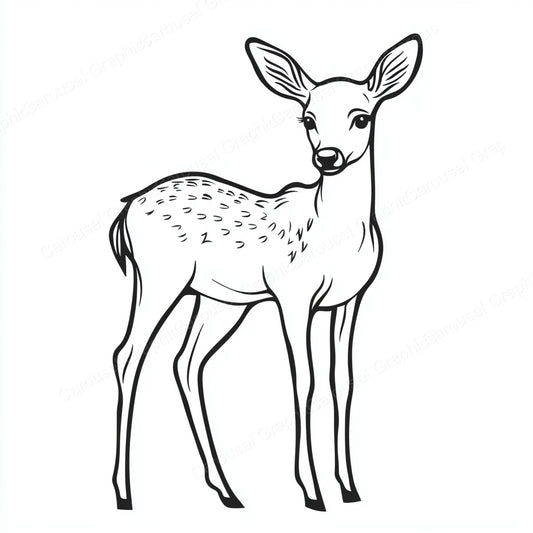 Deer Vector Graphic preview