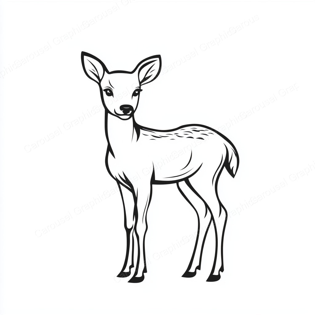 Deer Vector Graphic preview
