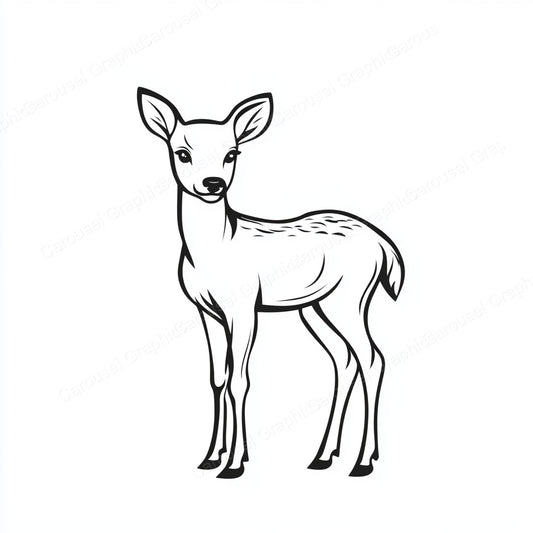 Deer Vector Graphic preview