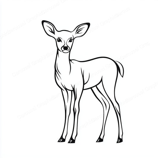 Deer Vector Graphic preview