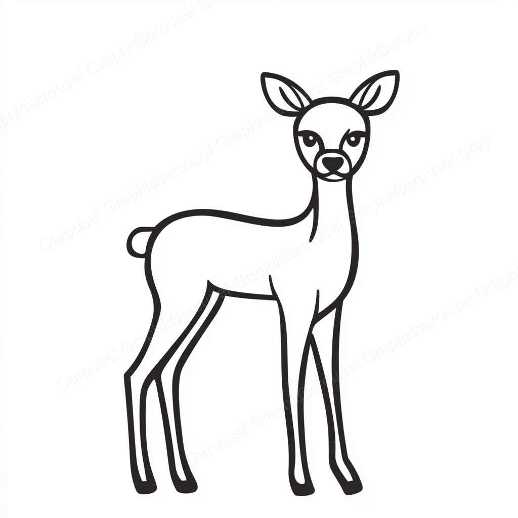 Deer Vector Graphic preview