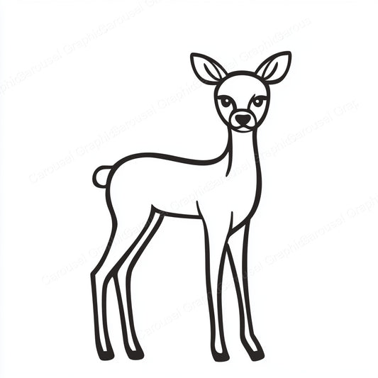 Deer Vector Graphic preview