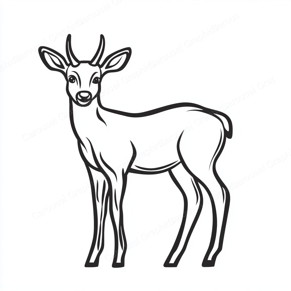 Deer Vector Graphic preview