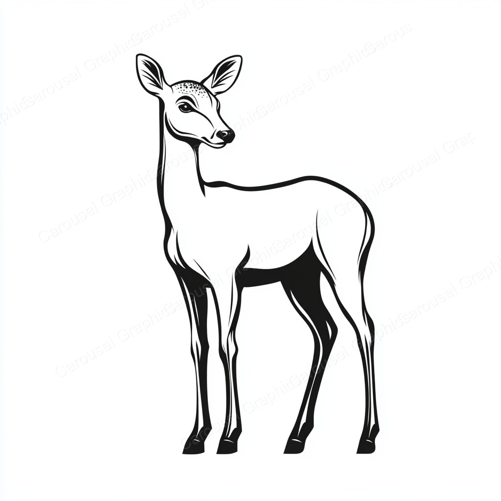 Deer Vector Graphic preview