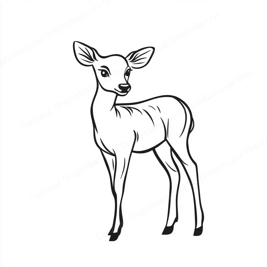Deer Vector Graphic preview