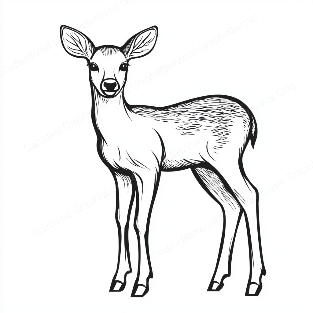 Deer Vector Graphic preview