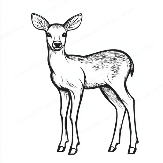 Deer Vector Graphic preview
