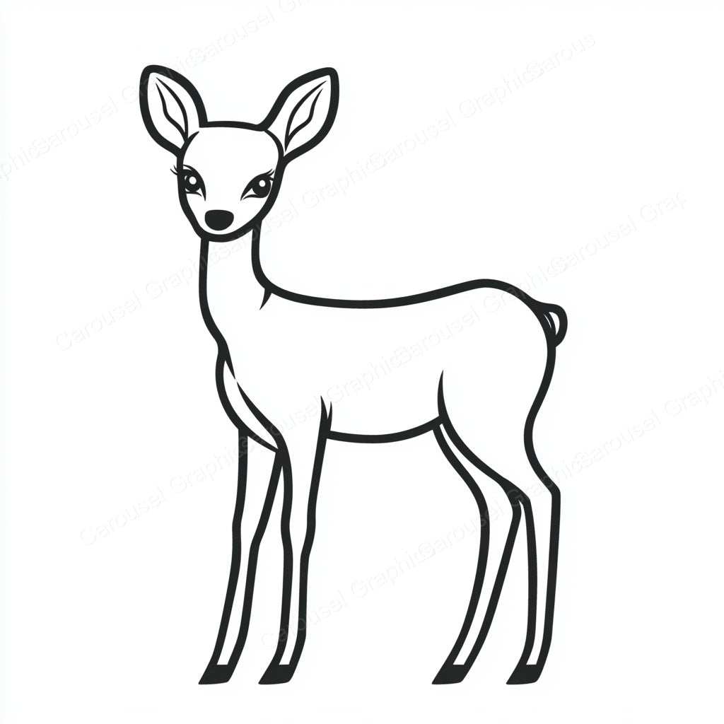 Deer Vector Graphic preview