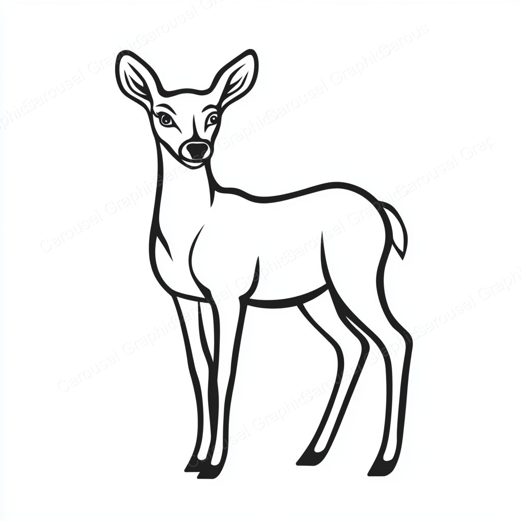 Deer Vector Graphic preview