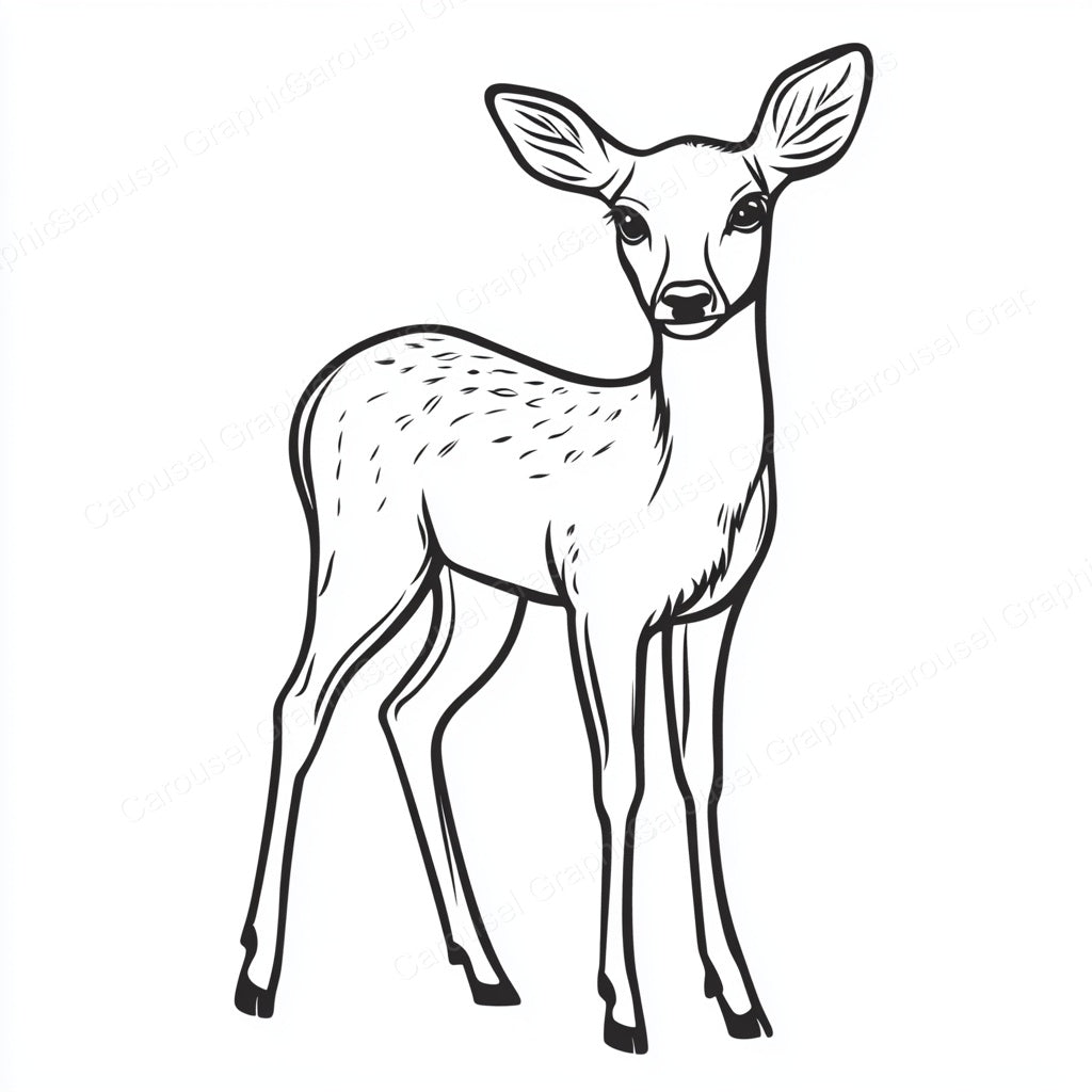 Deer Vector Graphic preview