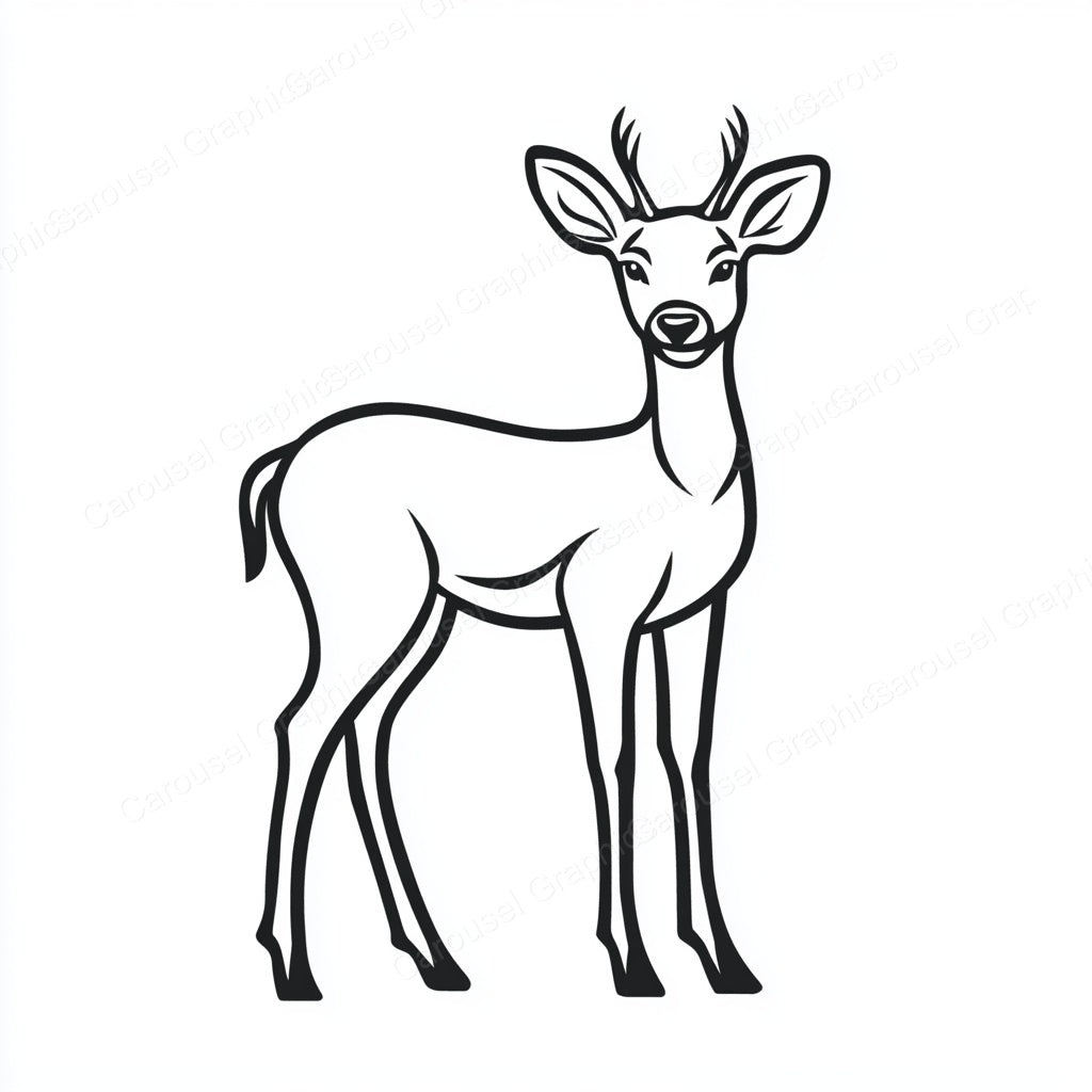 Deer Vector Graphic preview