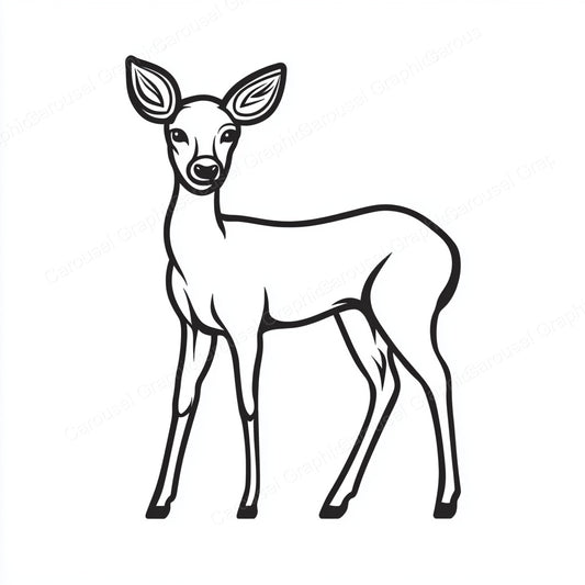 Deer Vector Graphic preview