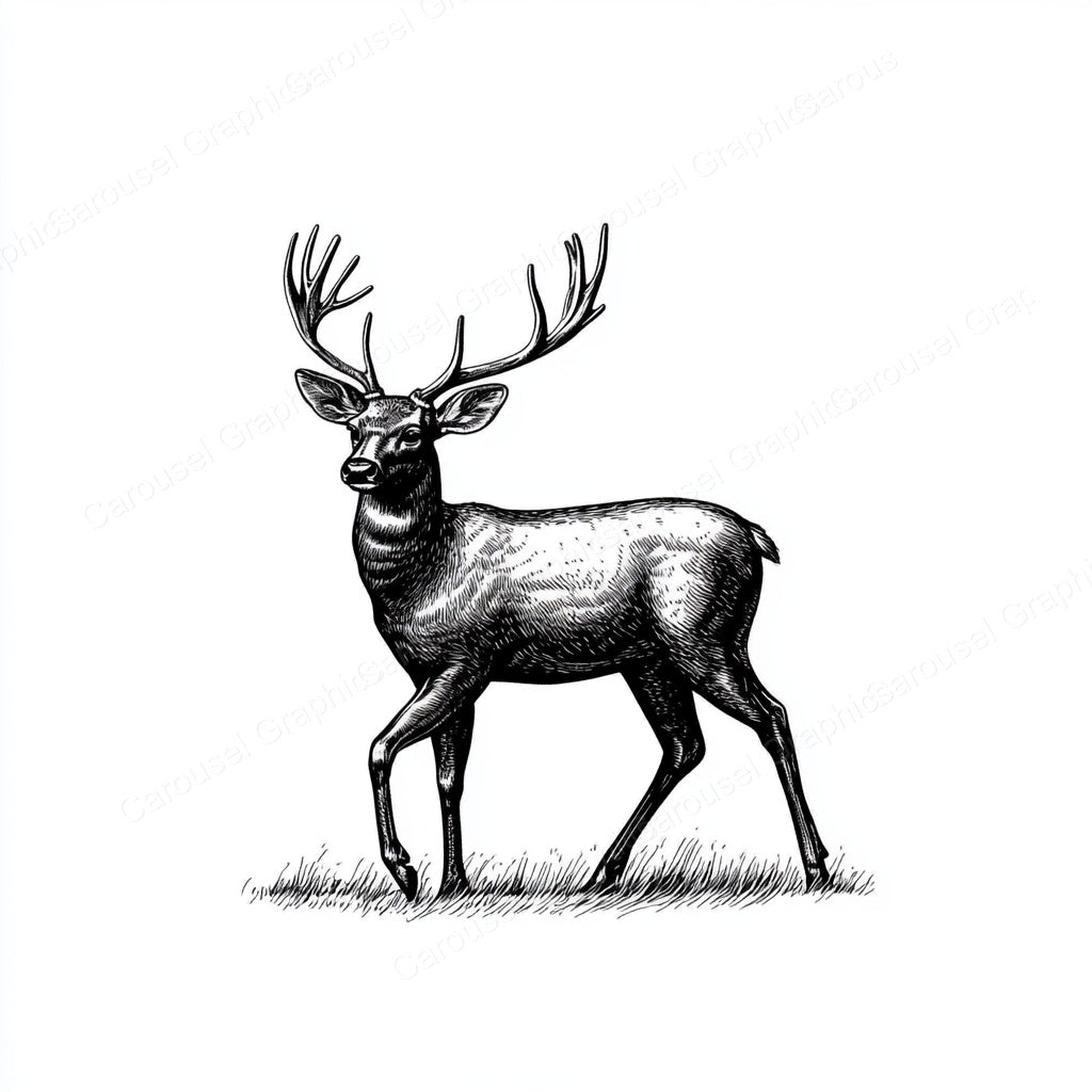 Deer Vector Graphic preview
