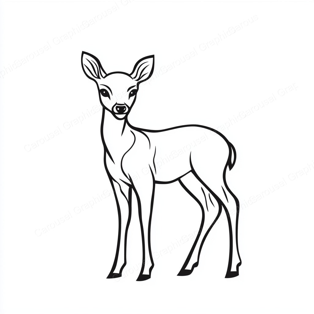 Deer Vector Graphic preview