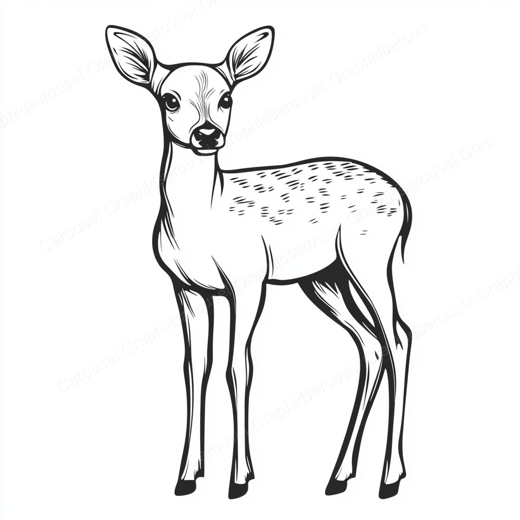 Deer Vector Graphic preview