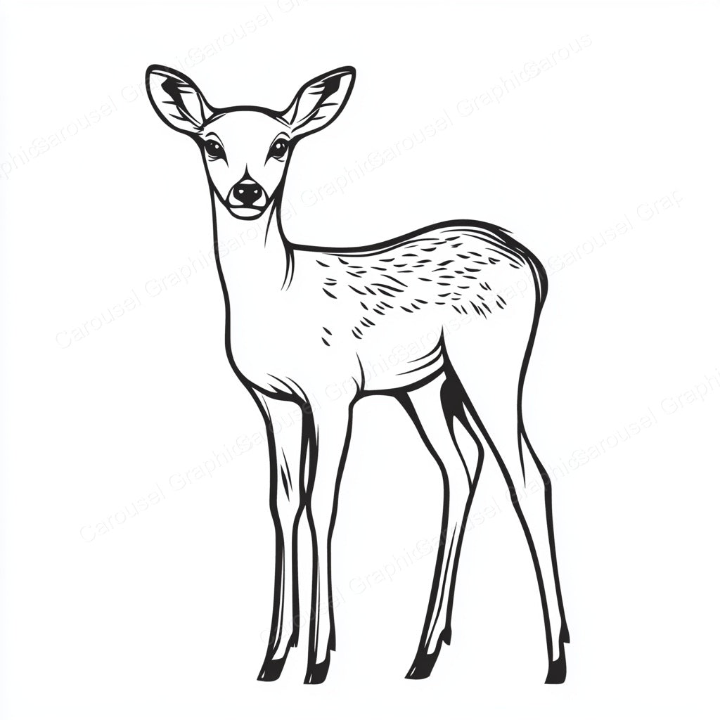 Deer Vector Graphic preview