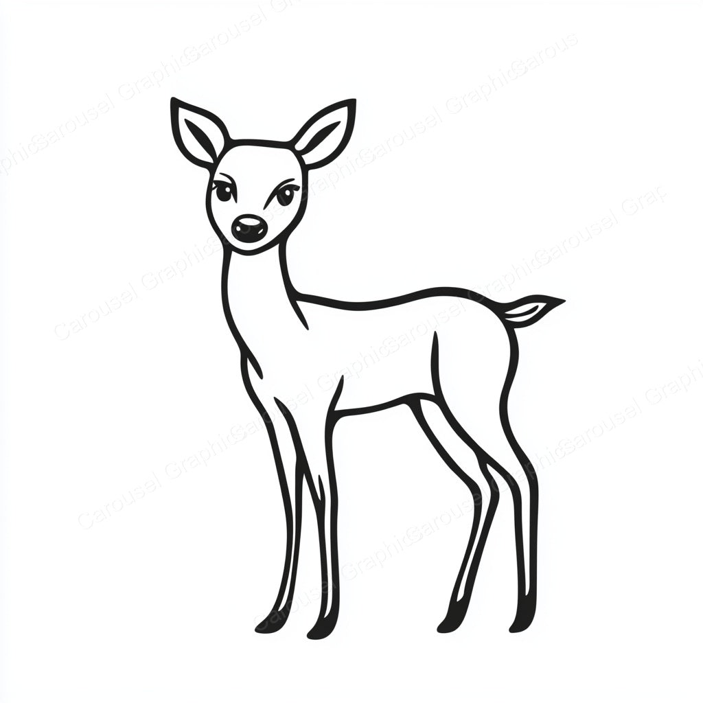 Deer Vector Graphic preview