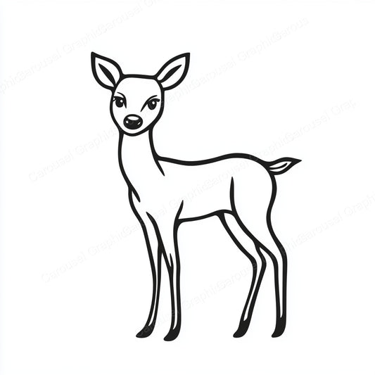 Deer Vector Graphic preview