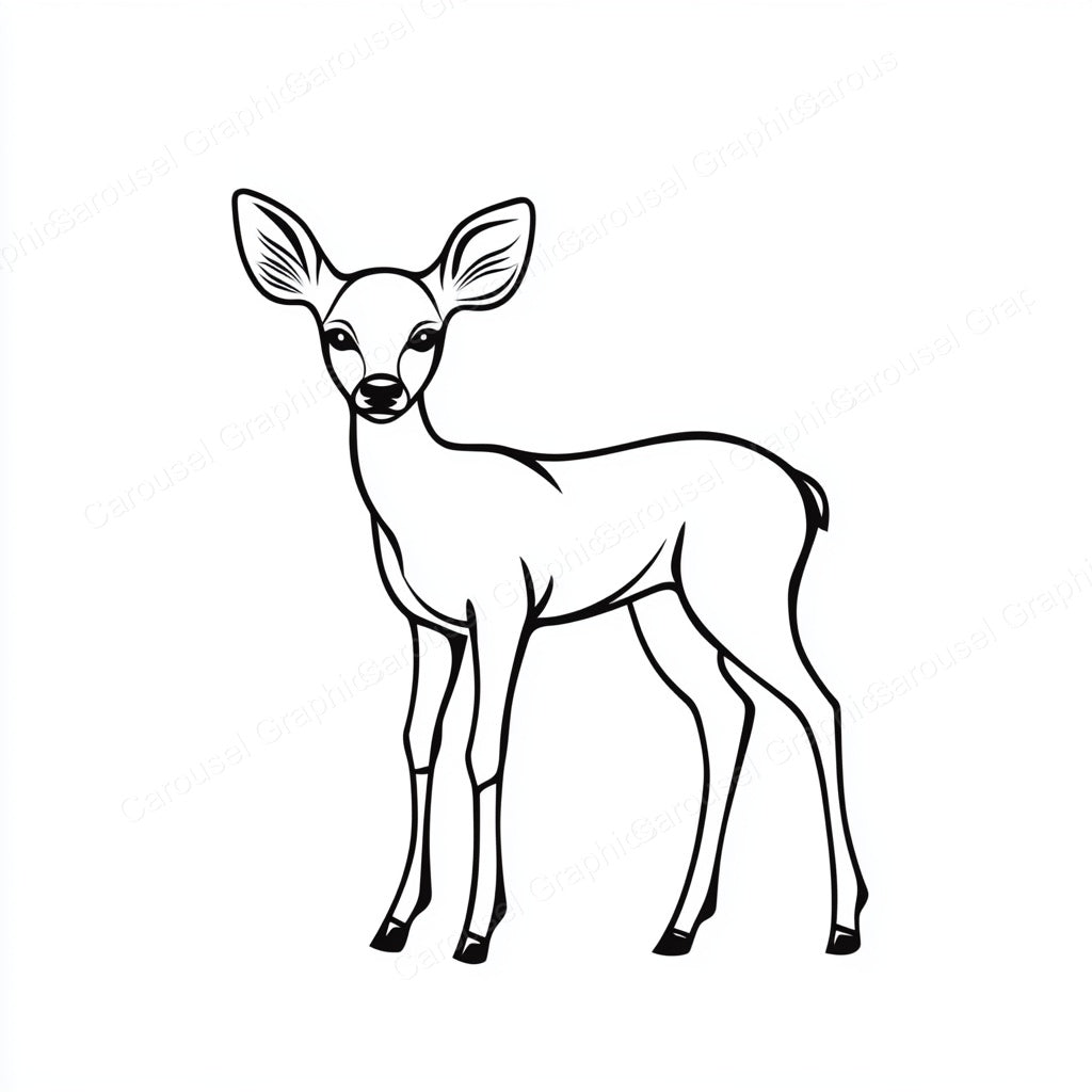 Deer Vector Graphic preview
