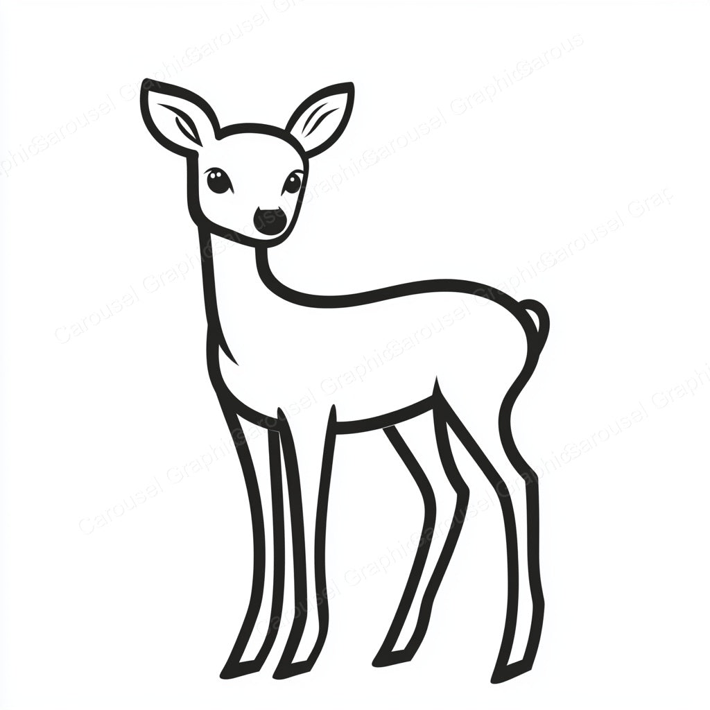 Deer Vector Graphic preview