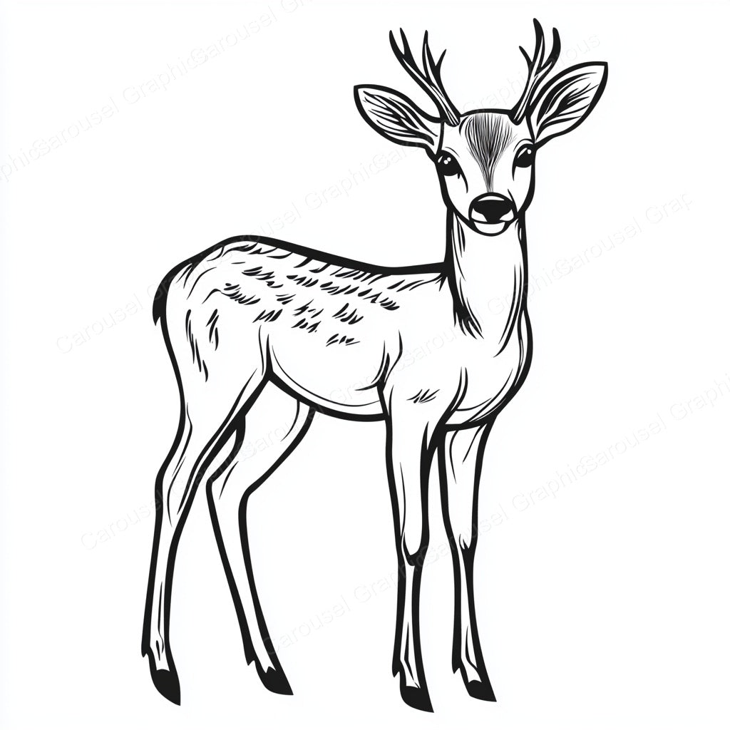 Deer Vector Graphic preview