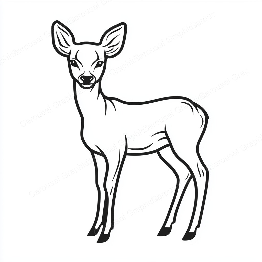 Deer Vector Graphic preview