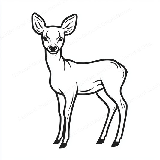 Deer Vector Graphic preview