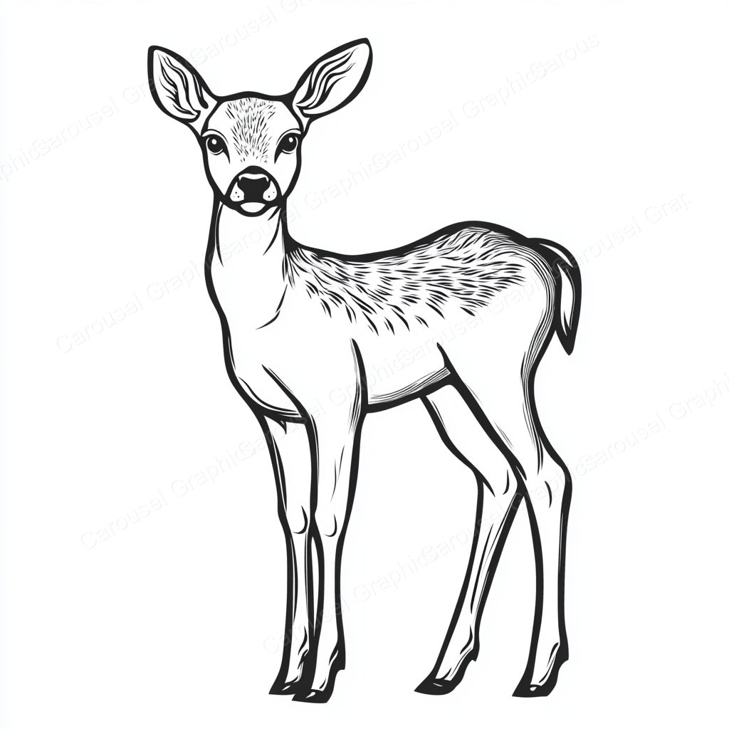 Deer Vector Graphic preview
