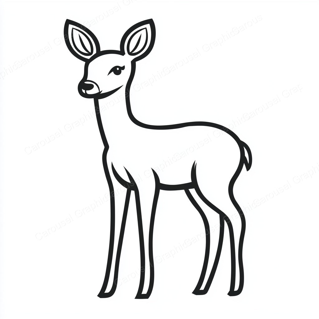 Deer Vector Graphic preview