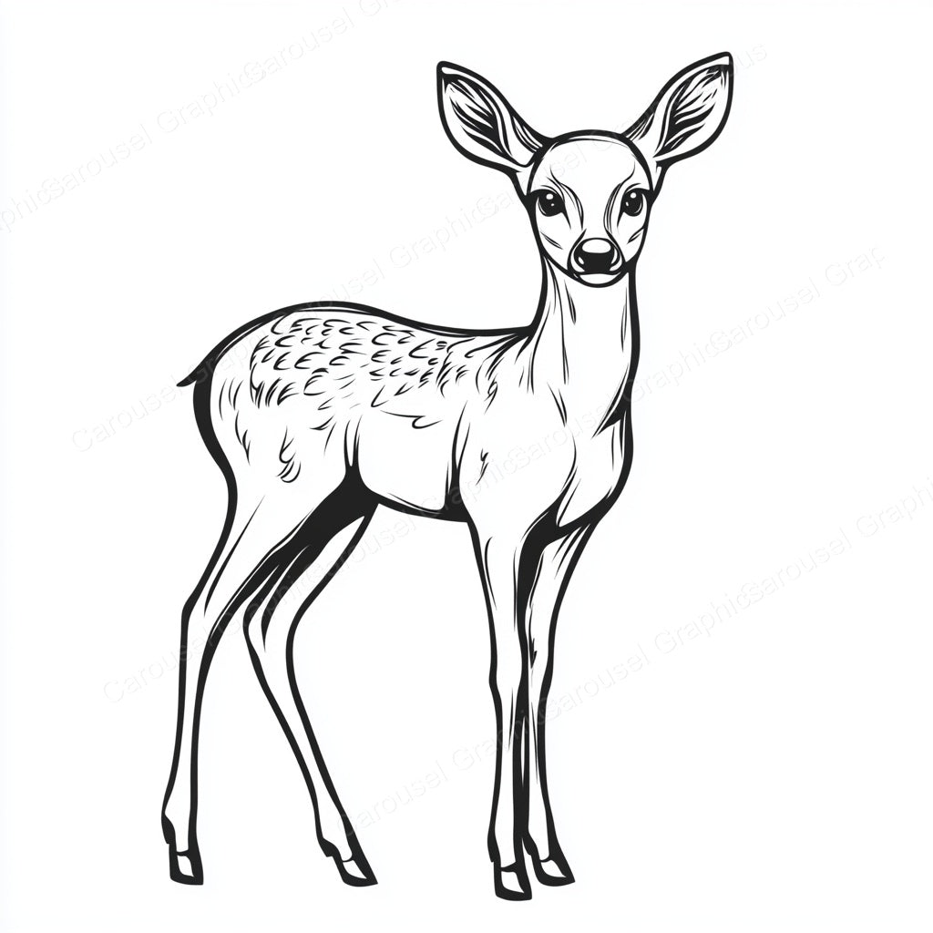 Deer Vector Graphic preview