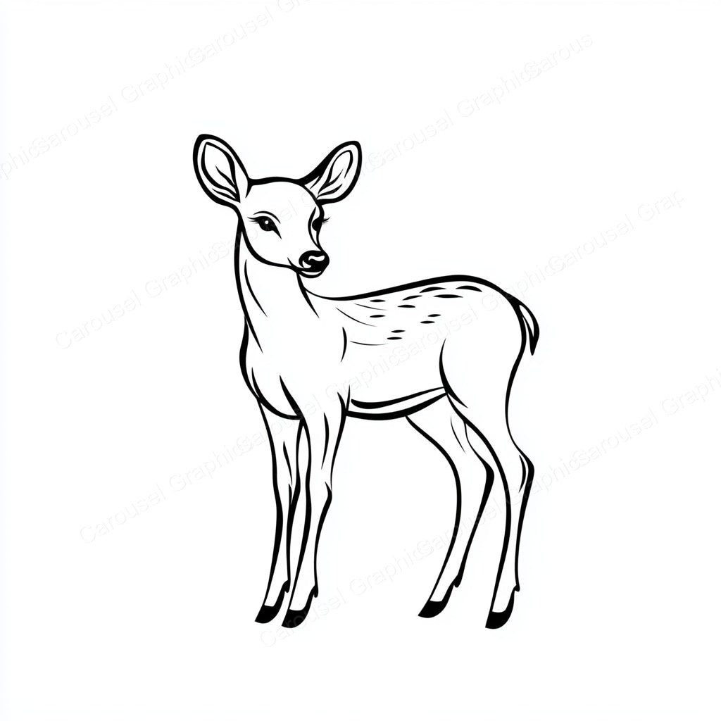 Deer Vector Graphic preview