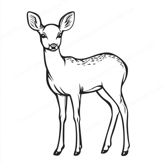 Deer Vector Graphic preview