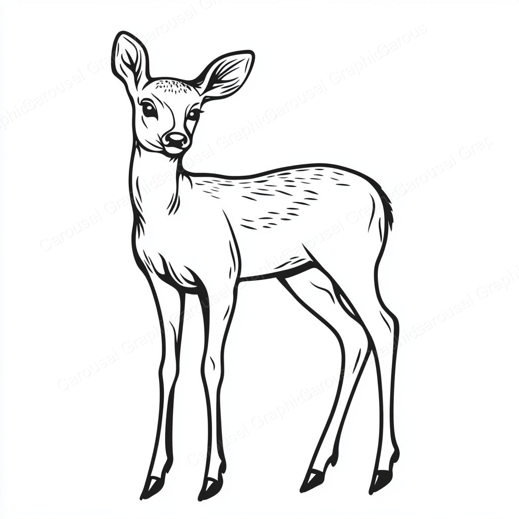 Deer Vector Graphic preview