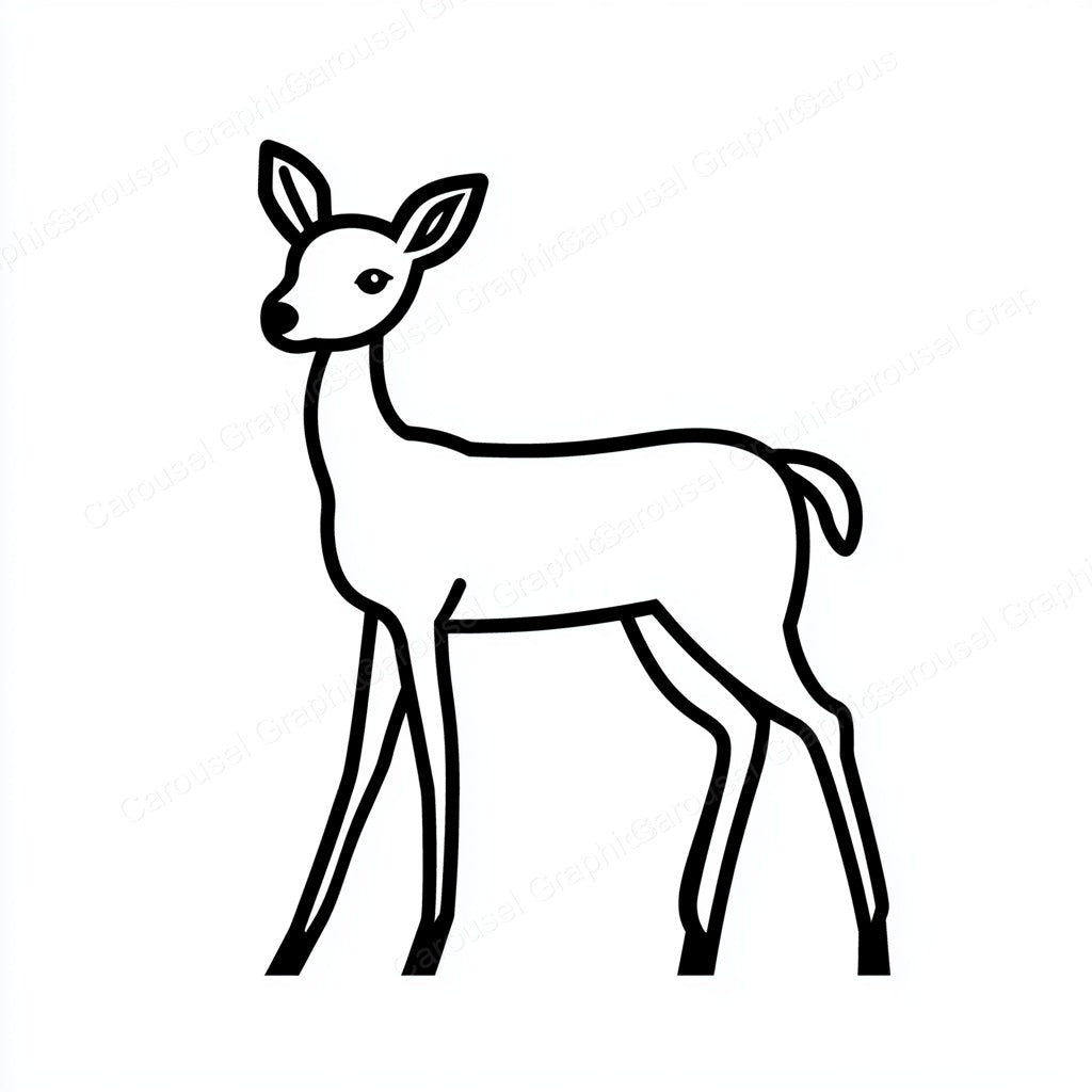 Deer Vector Graphic preview
