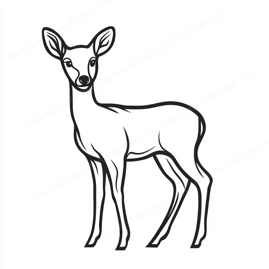 Deer Vector Graphic preview