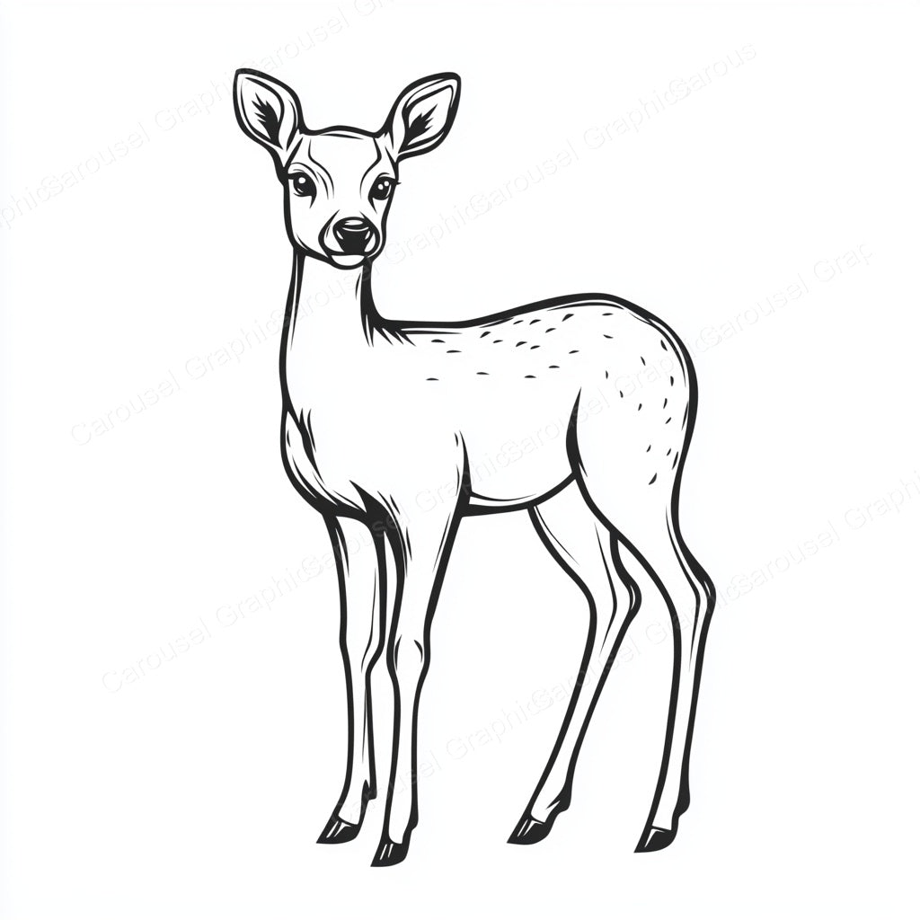 Deer Vector Graphic preview