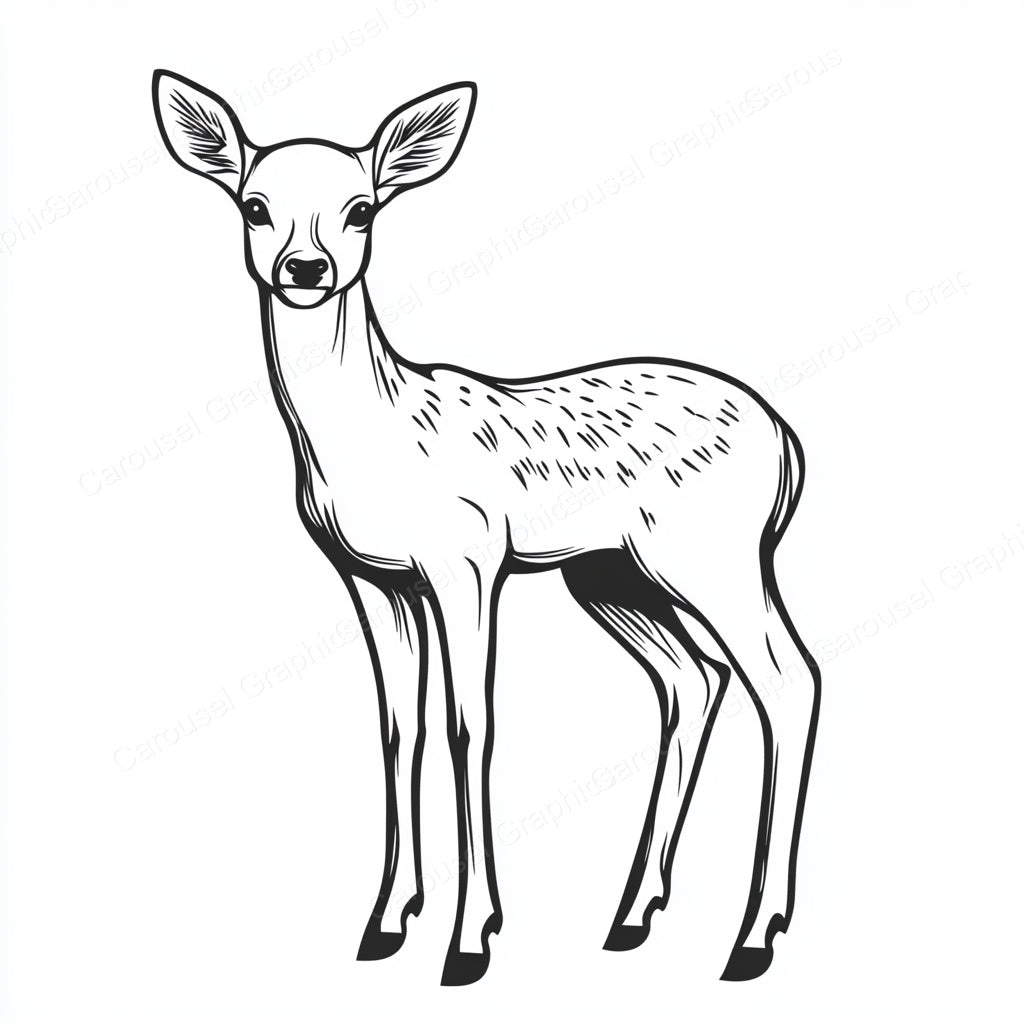 Deer Vector Graphic preview
