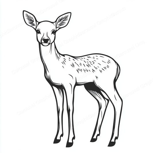 Deer Vector Graphic preview